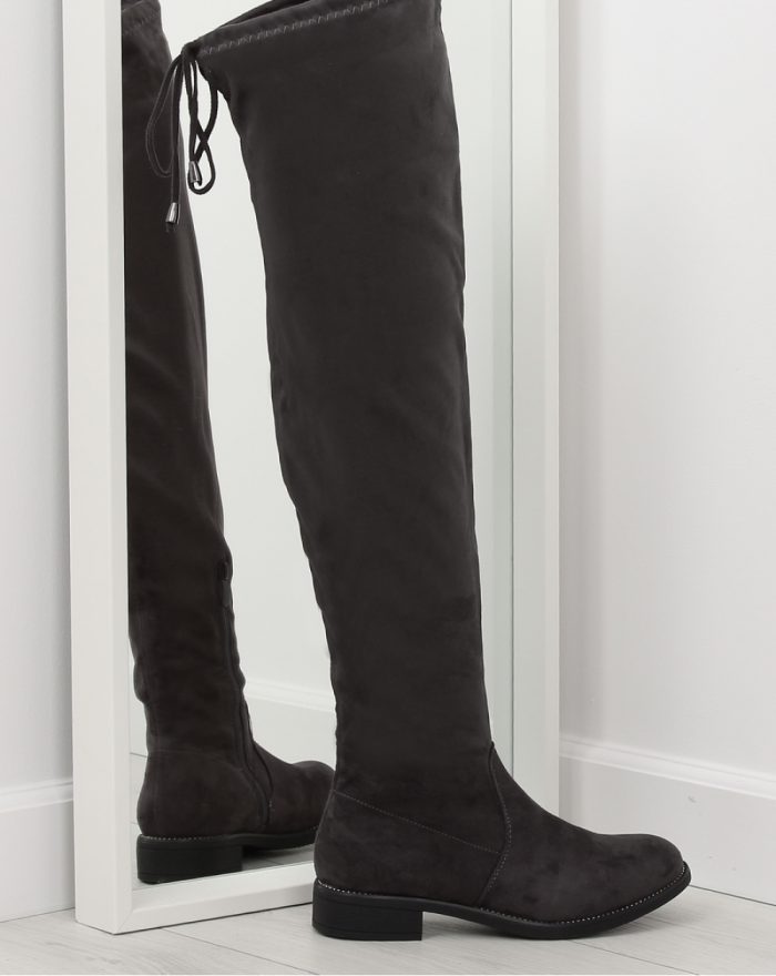 Cizme muschetar culoarea gri 126339
