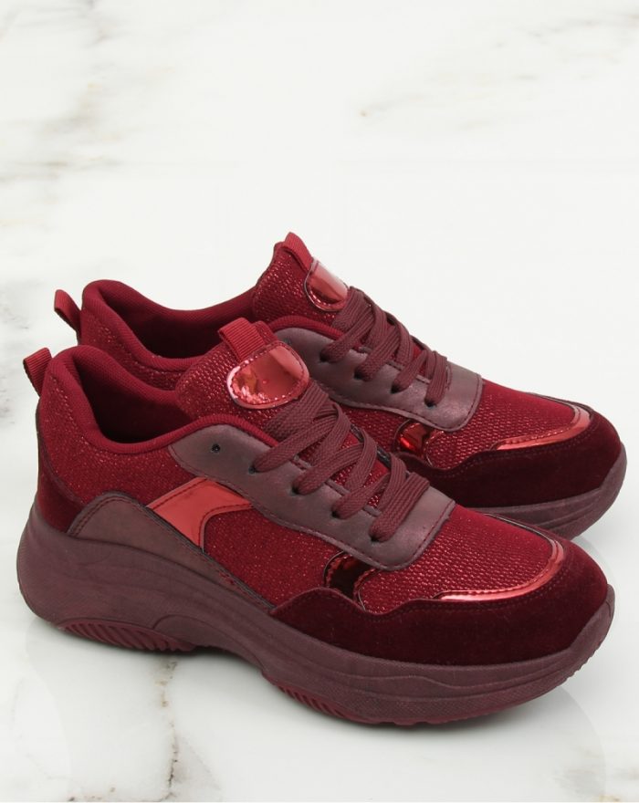 Pantofi de sport culoarea roşu 128013