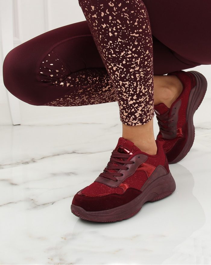 Pantofi de sport culoarea roşu 128013