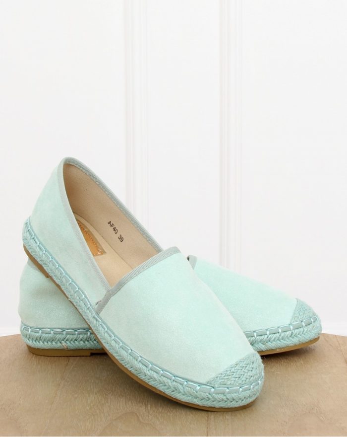 Espadrile culoarea verde 128341