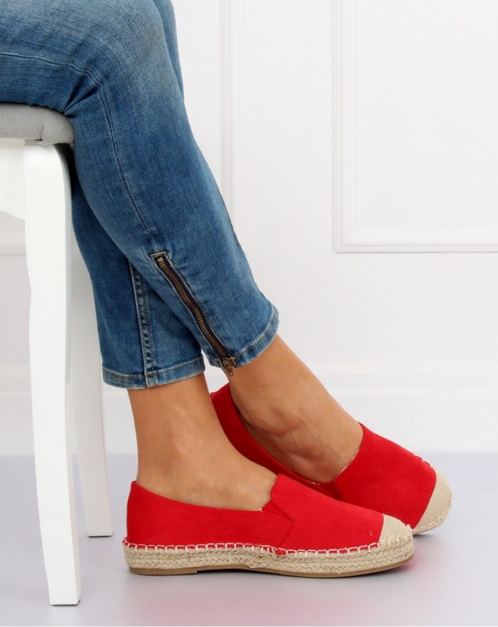 Espadrile culoarea roşu 128434