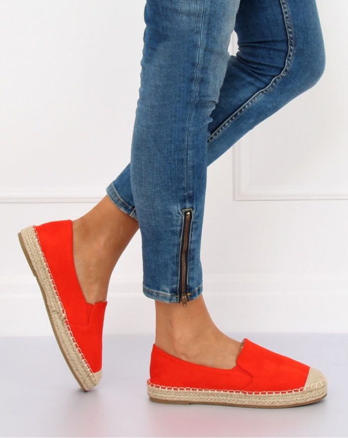 Espadrile culoarea portocaliu 128436