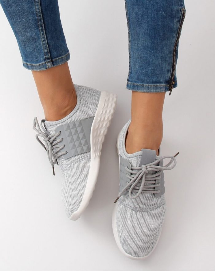 Pantofi de sport culoarea gri 129075