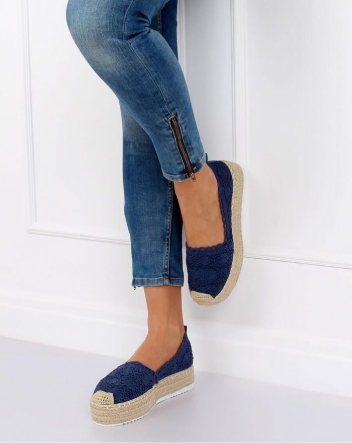 Espadrile culoarea Bleumarin 129085