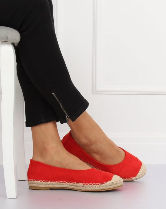 Espadrile culoarea roşu 132098