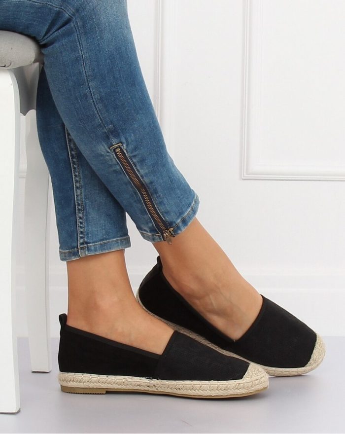 Espadrile culoarea negru 132396