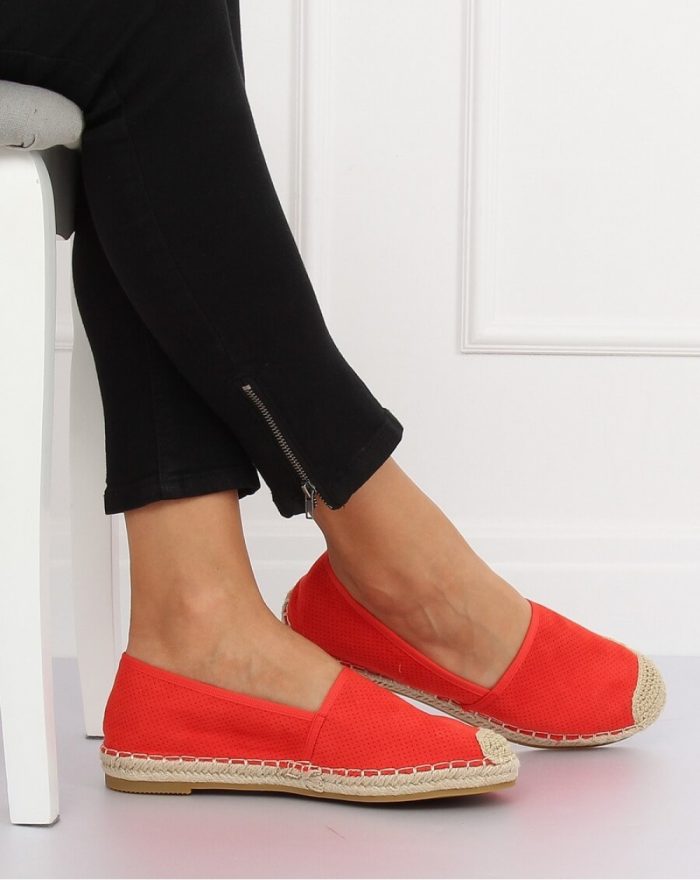 Espadrile culoarea roşu 132404