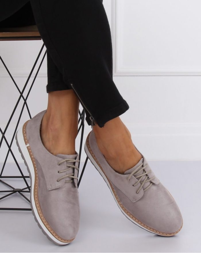 Mocasini culoarea gri 134247