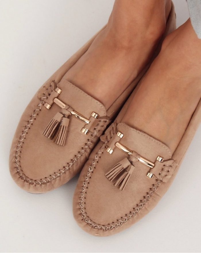Mocasini culoarea bej 134270