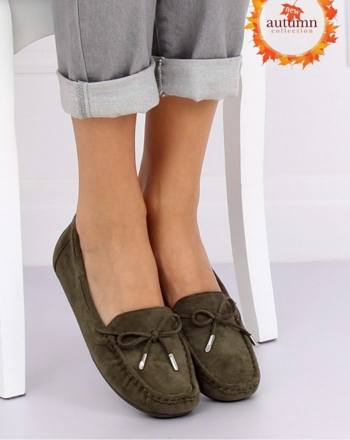 Mocasini culoarea verde 134820