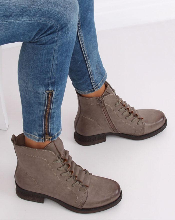 Botine culoarea bej 135177