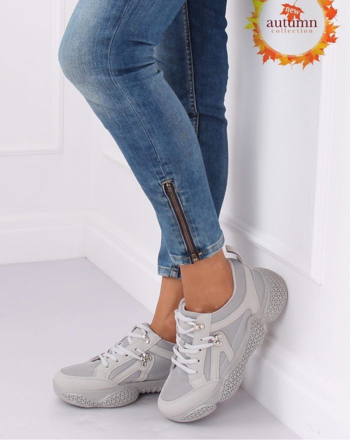 Pantofi de sport culoarea gri 135409