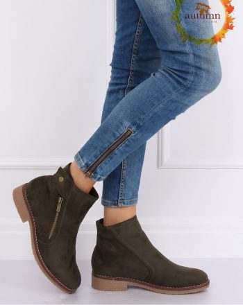 Botine culoarea verde 135540