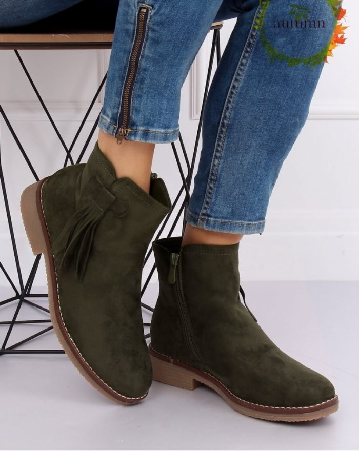 Botine culoarea verde 135550