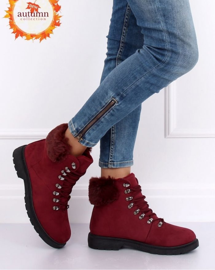 Botine culoarea roşu 136082