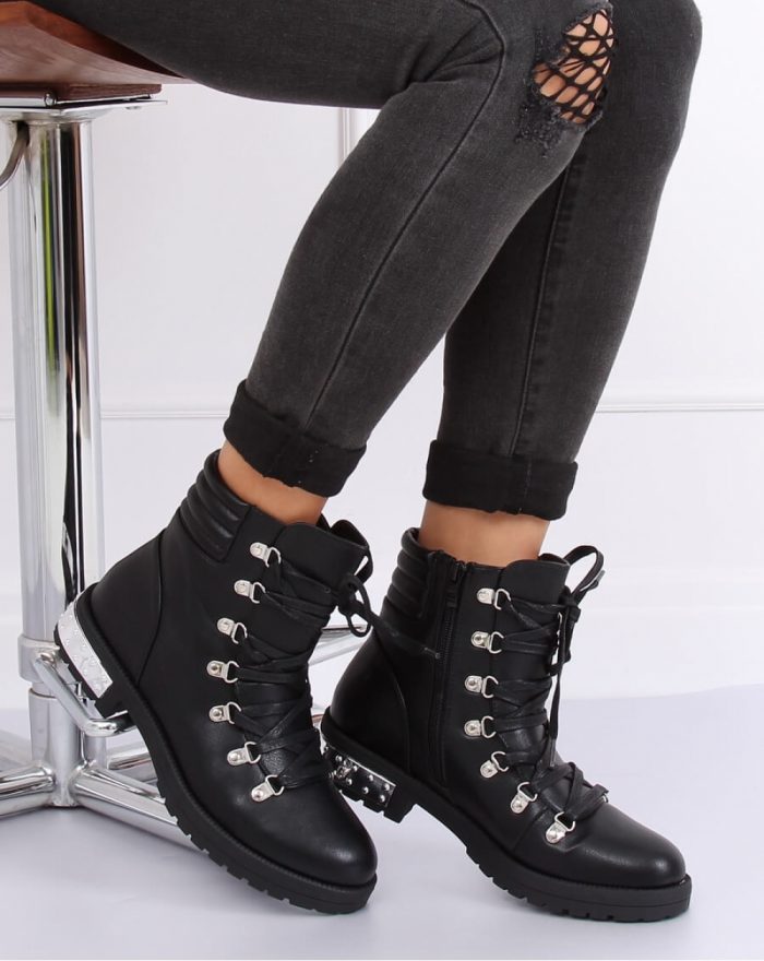Botine culoarea negru 137213