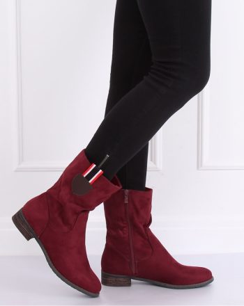 Botine culoarea roşu 137328