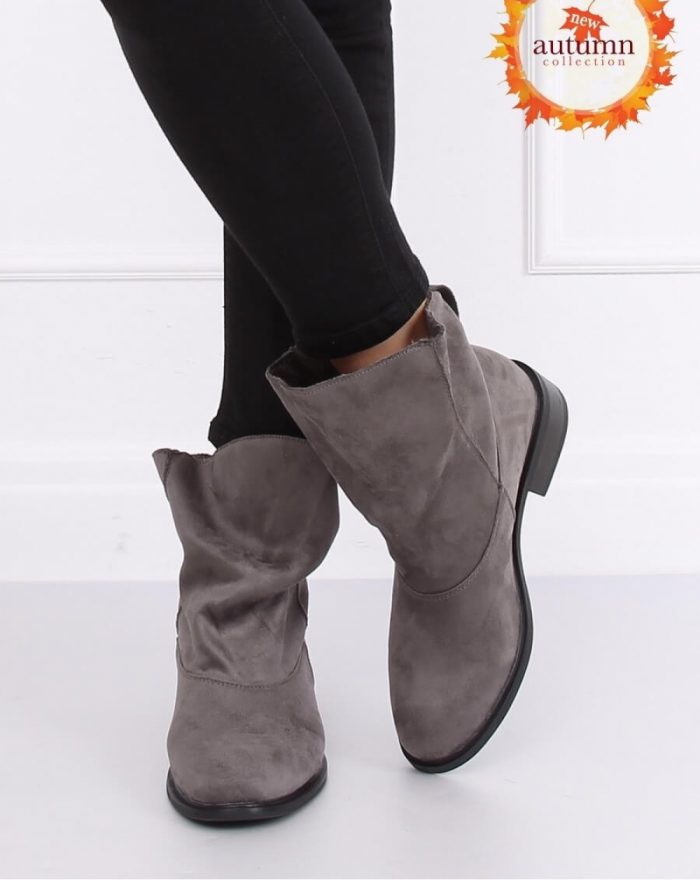 Botine culoarea gri 138356