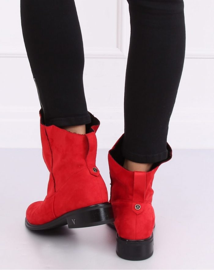 Botine culoarea roşu 138357
