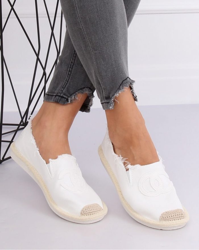 ~Espadryle culoarea alb 140684