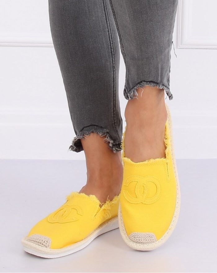 ~Espadryle culoarea galben 140687