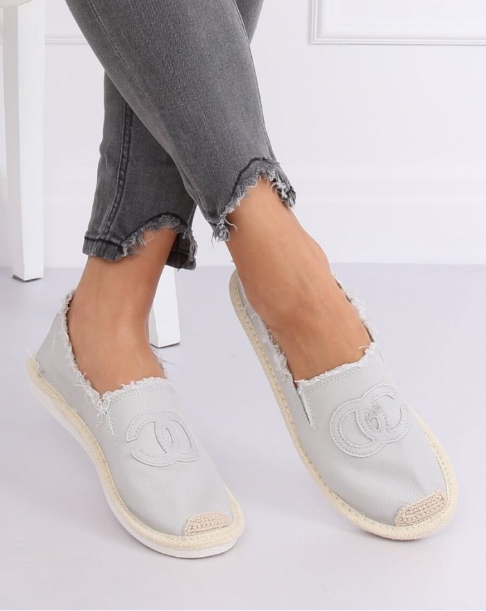 ~Espadryle culoarea gri 140688