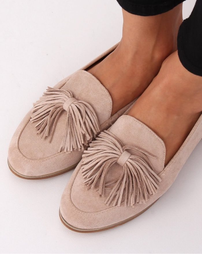 Mocasini culoarea bej 140701