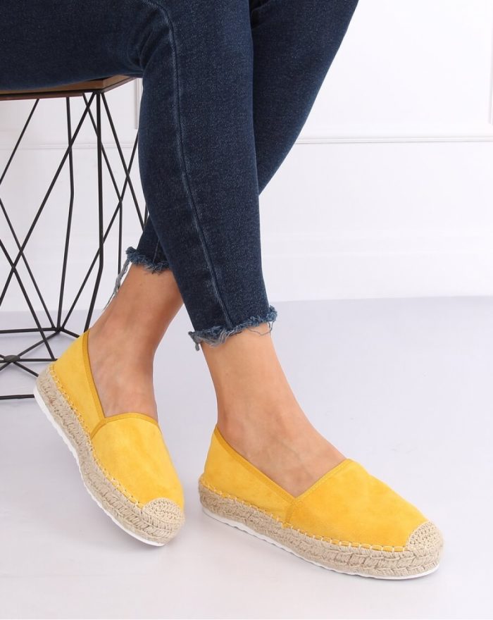 Espadrile culoarea galben 141109