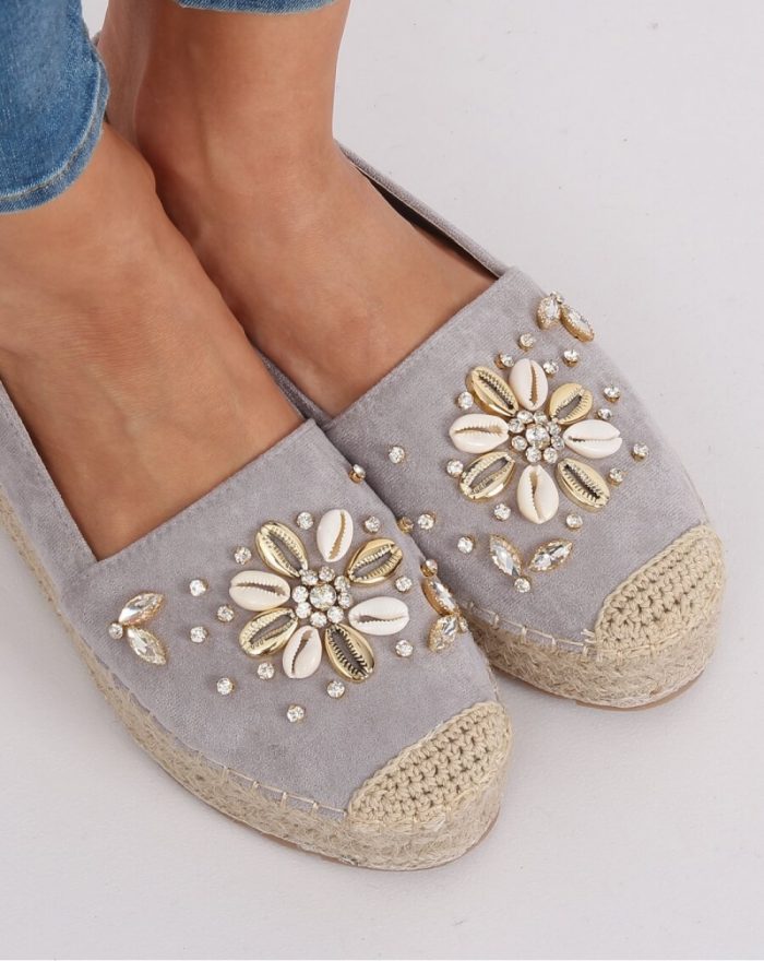 ~Espadryle culoarea gri 141533